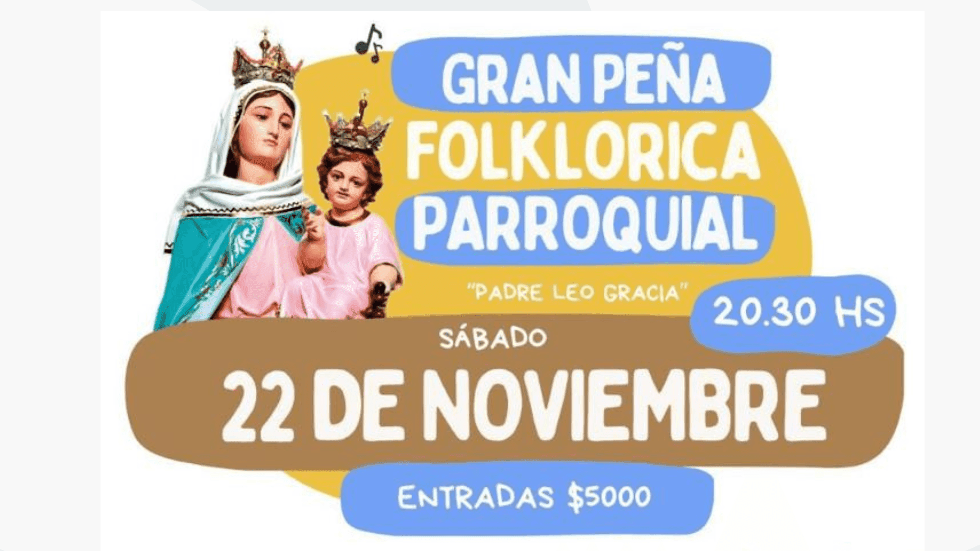 Gran Peña Folcklórica Parrroquial Ntra Sra del Rosario de San Nicolás y San Carlos Borromeo Pergamino